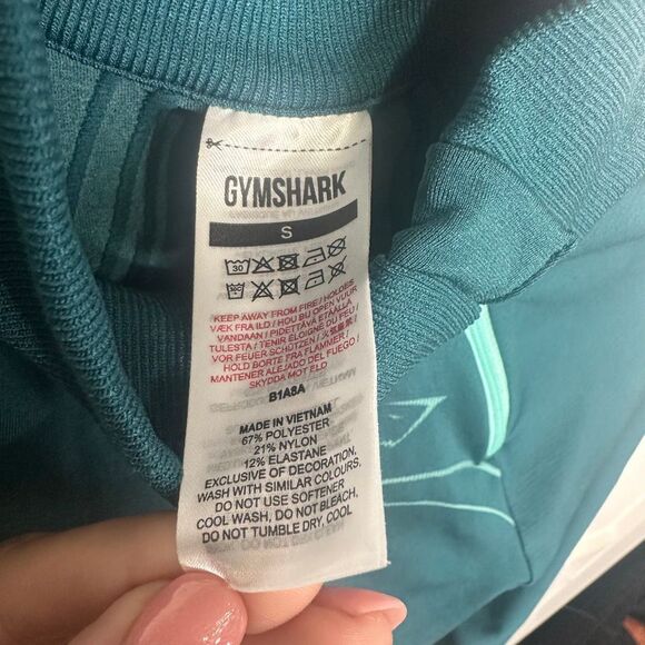 Gymshark Women Small Sportswear Fit Long Sleeve Apex Teal (v1) - Picture 4 of 11